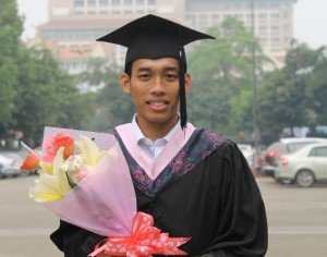Pradhika Nurul Huda, B.Econ. First student of UAD graduated from Guangxi University for Nationalities under Joint Degree Program